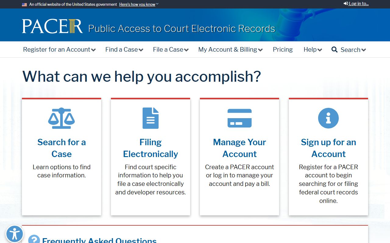 Monmouth County federal court records PACER federal case search